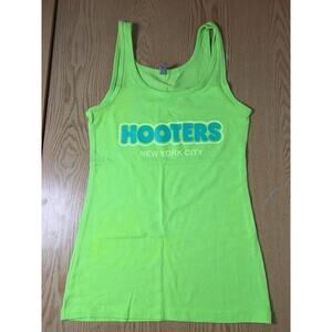 B5 #1 Hooters Girl Tank From New York City NY Neon Green Size Medium